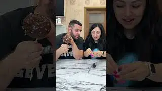 OMG He got the onion in chocolate!😂 #shorts Best video by MoniLina