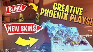 CREATIVE Phoenix Plays with NEW Christmas Skins 🎄 | VALORANT