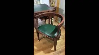 Антикварный кабинет в стиле ампир: шкаф, письменный стол, рабочее кресло