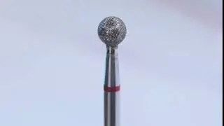Фреза алмазная шар (бор сферический), 4 мм, мелкий абразив