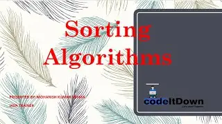 Sorting Algorithms | codeItDown Season - 2