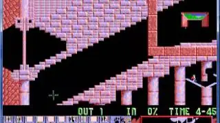 Lemmings 1 Mayham Level 28 Mind the step