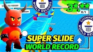 🌊Super Slide World Record Speedrun In Stumble Guys🌊