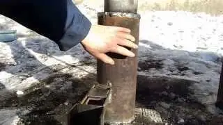 печь-горелка на отработке. Без заморочек и сложностей.
