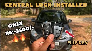 How to Install Central Locking In Car with Flip Key🔥| Only Rs:-2500/- ✅