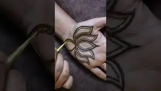 Easy lotus mehandi design #shorts