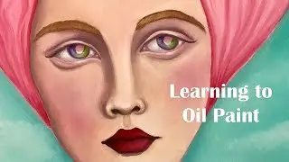 Oil Painting a Heart-Haired Lady - Valentine's Day