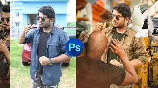 How To Edit Like Vijay Mahar In Photoshop CC Tutorial | maari vijay mahar concept edit