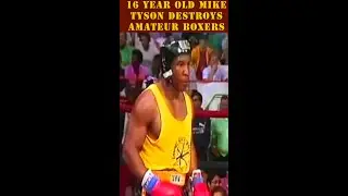 16 year old Mike Tyson destroys amateur boxers