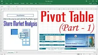 Excel magic trick 60 bangla - To Create a Pivot Table