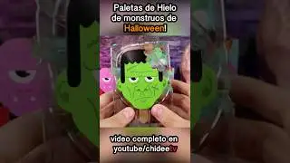 Paletas de Hielo de Monstruos de Halloween!