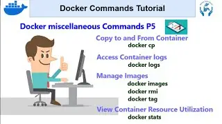 Docker Commands Tutorial P5 | Docker top miscellaneous Commands | Docker commands tips and tricks