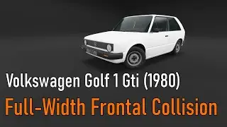 Volkswagen Golf 1 Gti (1980) | Full Width Frontal Collision | BeamNG.drive