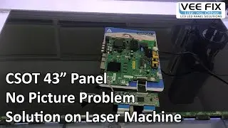 No Picture Problem Solution | Panel Repair with Laser Machine | LCD TV Panel Repair Machine