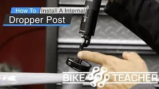 How to install a internally routed dropper post, Command Post.