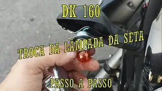 DK 160 - HOW TO CHANGE THE TURN SIGNAL LAMP #dk160 #haojue #suzuki #bulb #turn signals #blinker #...