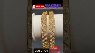 Gold Bangles Designs 2022 #goldpot #gold #goldbangles #goldbanglescatologue