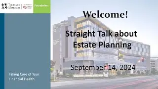 Straight Talk About Estate Planning