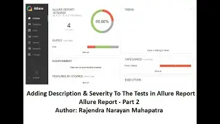 Adding Description & Severity To The Tests In Allure Report [Part 2]