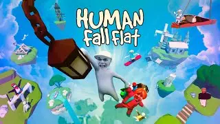 Пробую играть в Human: Fall Flat.....Физика говорит до свидание