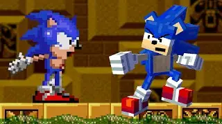 Minecraft Sonic And Dorkly Sonic