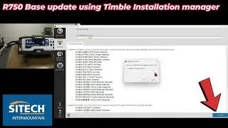 Trimble Base Station R750 Update using Trimble Installation Manager
