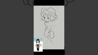 Drawing a Roblox character in my style!