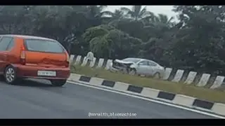 Car accident in Mysore highway 😵🤯 R15v4 top speed 149+ 🤔 #r15v4 #kannadamotovlogs