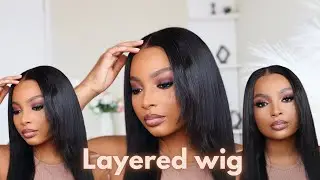 Trying out a layered wig, Making the closure look like a frontal ft Luvme Hair