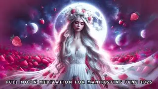 Full STRAWBERRY MOON Meditation 🍓 Release Old Energy & Manifest YOUR DREAMS (June 2025) 🌕