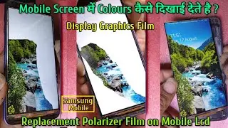 replacement polarizer film on j6 mobile phone Lcd screen/Lcd