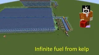 Infinite fuel from kelp smelting! Showcase and mini tutorial (Java Minecraft snapshot 23w43b)