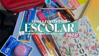 MEU MATERIAL ESCOLAR 2023 📖 | comprando e mostrando - nono ano, comprinhas e materiais novos!!