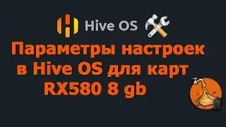 Параметры настроек в Hive OS для карт RX580 8gb