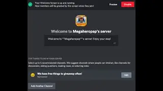 How to set up an announcement channel, welcome screen, and more! NO REQUIREMENTS! FREE! - Discord