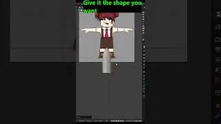 Easy way to make hair in Blender  #blenderustad