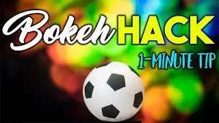 Photograph objects with beautiful BOKEH... without the lights! (1-minute photo hack)