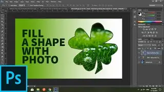 How To Fill A Shape With A Photo in Photoshop | Photoshop CS6