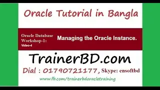 Oracle Database Tutorial-W1-04-Managing the Oracle Instance