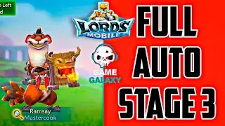 Lords Mobile Limited Challenge: Crazy Chef - Mastercook - Ramsay Stage 3 Full Autoplay | LordsMobile