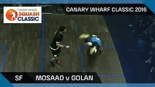 Squash: Mosaad v Golan - Canary Wharf Classic 2016 - SF Highlights