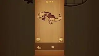 Making Lizard 🦎 with wooden blocks#puzzle#gaming
