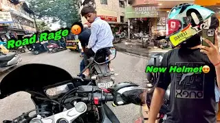 ROAD RAGE in PUNE😡 | Buying New Helmet KYT R2R PRO 😍