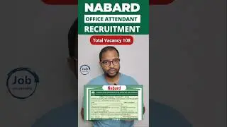 NABARD Office Attendant Recruitment 2024 | 10th Pass Salary 35k 
