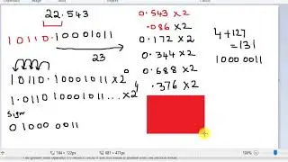 Float to binary example