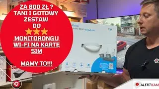 ZA 800 ZŁ Tani Zestaw do monitoringu Bezprzewodowy WI-FI na kartę SIM Hikvision Hilook Gotowy Zestaw