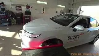 Замер новой Тойота Камри 3.5 в70 2018 на ступичном диностенде Camry 3.5 v70