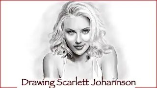 Drawing Scarlett Johannsen (Time - lapse)