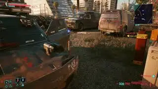 Cyberpunk 2077 - V vs Wraith Gang - defeated using only cyberhacks