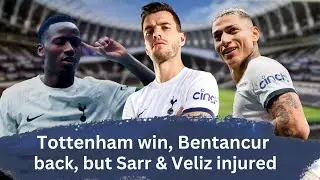 Tottenham beat Bournemouth but picked up more injuries!